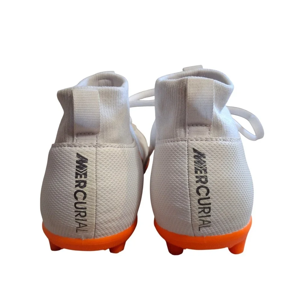 Nike Mercurial Superfly 6 Academy MG Kids Soccer Cleats White Orange AH7339-107